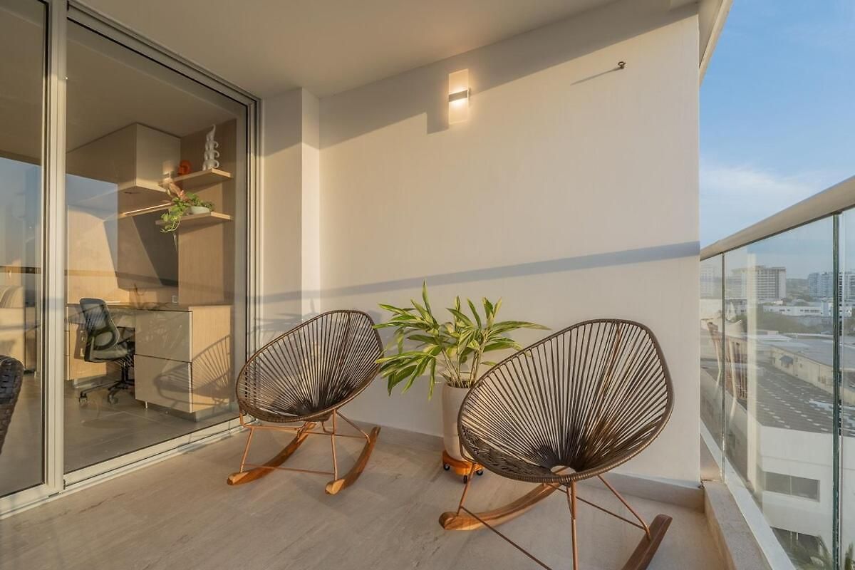 Elegant Sea View Loft Warm Design Airport 5 Min Cartagena
